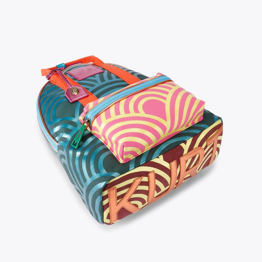 SOUTHBANK LG BACKPACK Rainbow Stripe Canvas Backpack by KURT
