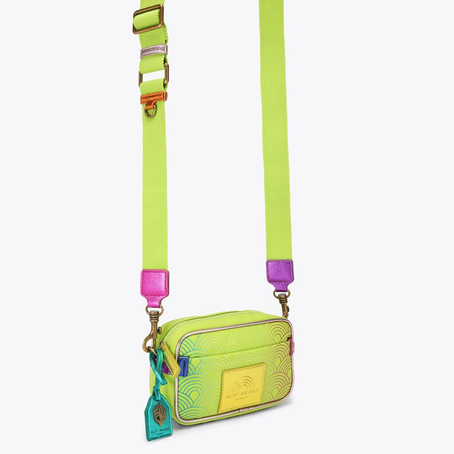 SOUTHBANK SM CAMERA BAG Lime Green Camera Purse by KURT GEIGER LONDON
