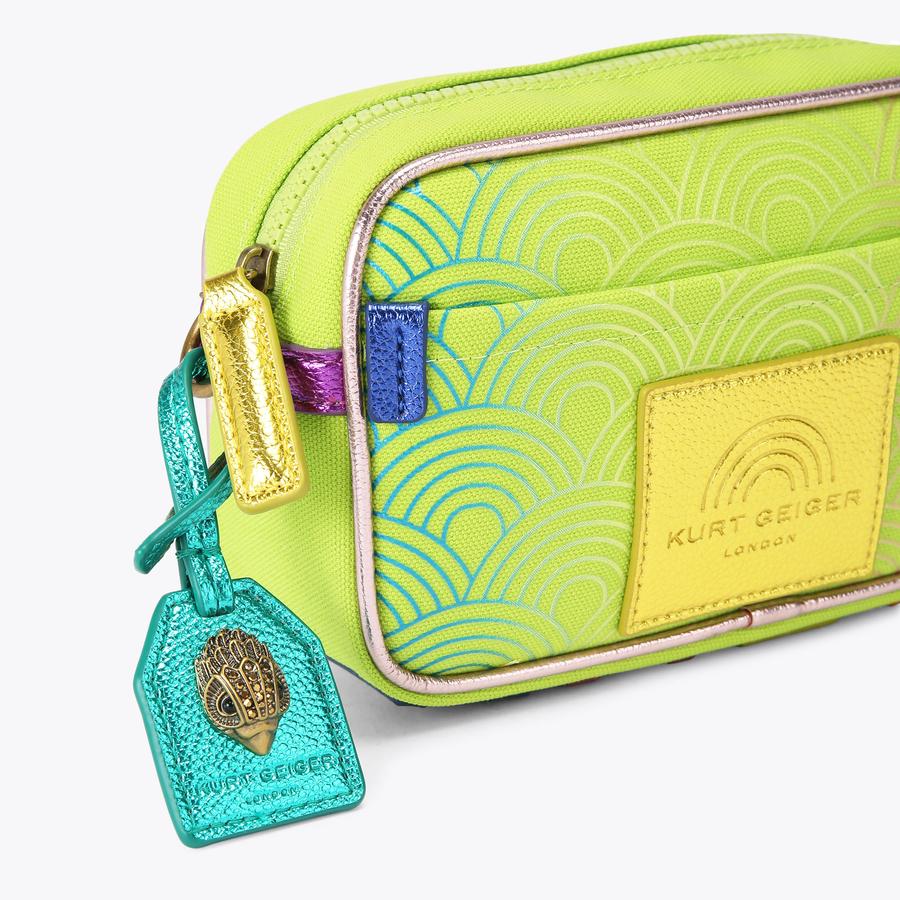 SOUTHBANK SM CAMERA BAG Lime Green Camera Purse by KURT GEIGER LONDON