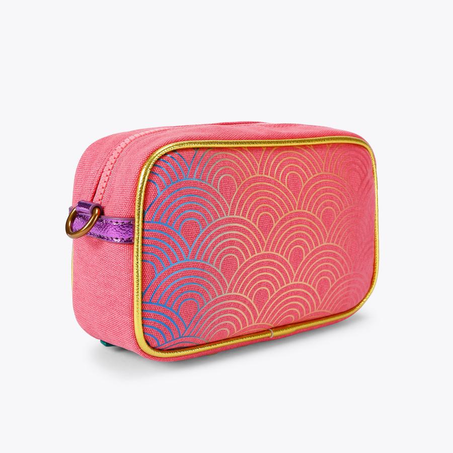 SOUTHBANK SM CAMERA BAG Pink Rainbow Camera Bag by KURT GEIGER LONDON