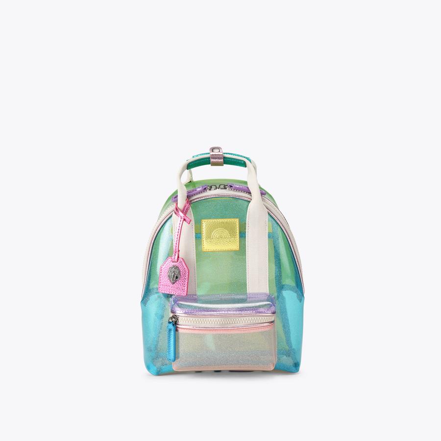 VINYL SOUTHBANK SM BCKPCK Vinyl Glitter Backpack by KURT GEIGER LONDON