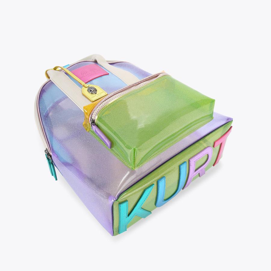 VINYL SOUTHBANK LG BCKPCK Pastel Rainbow Vinyl Backpack by KURT
