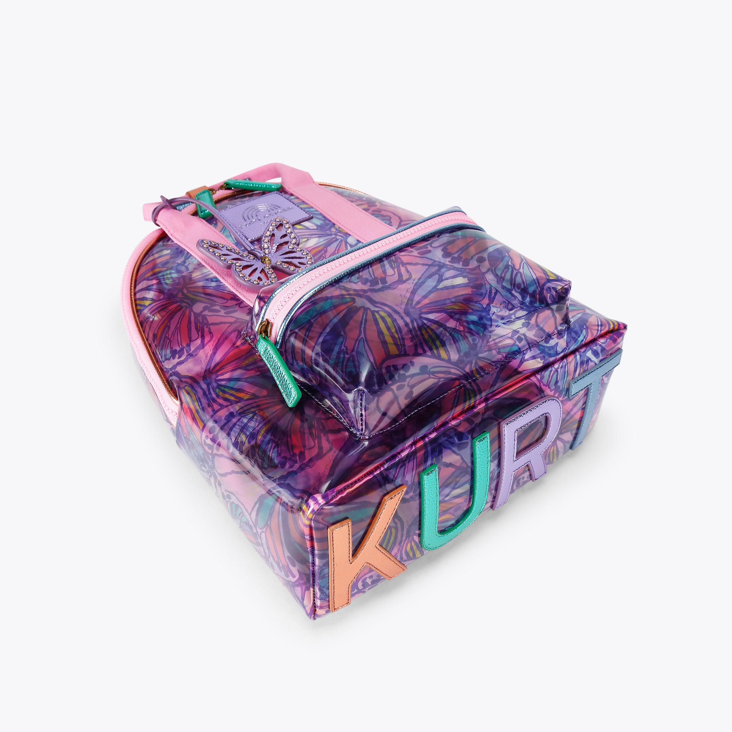 VINYL SOUTHBANK LG BCKPCK VINYL BUTTERFLY BACKPACK by Kurt Geiger