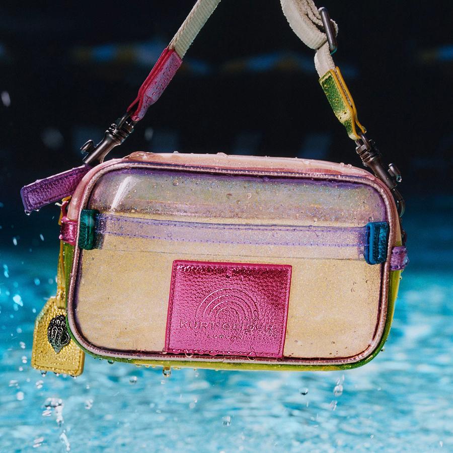 Vinyl Glitter Southbank Small Camera Bag | Kurt Geiger