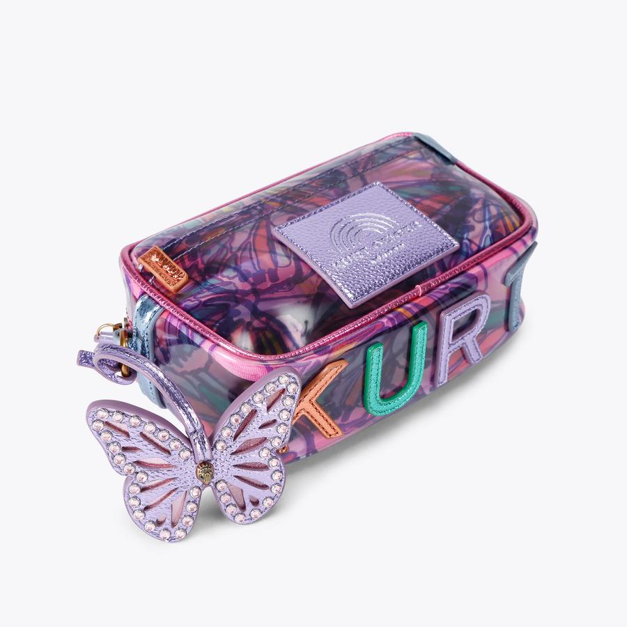 VINYL SOUTHBANK SM CAMERA Vinyl Purple Mini Camera Bag by Kurt