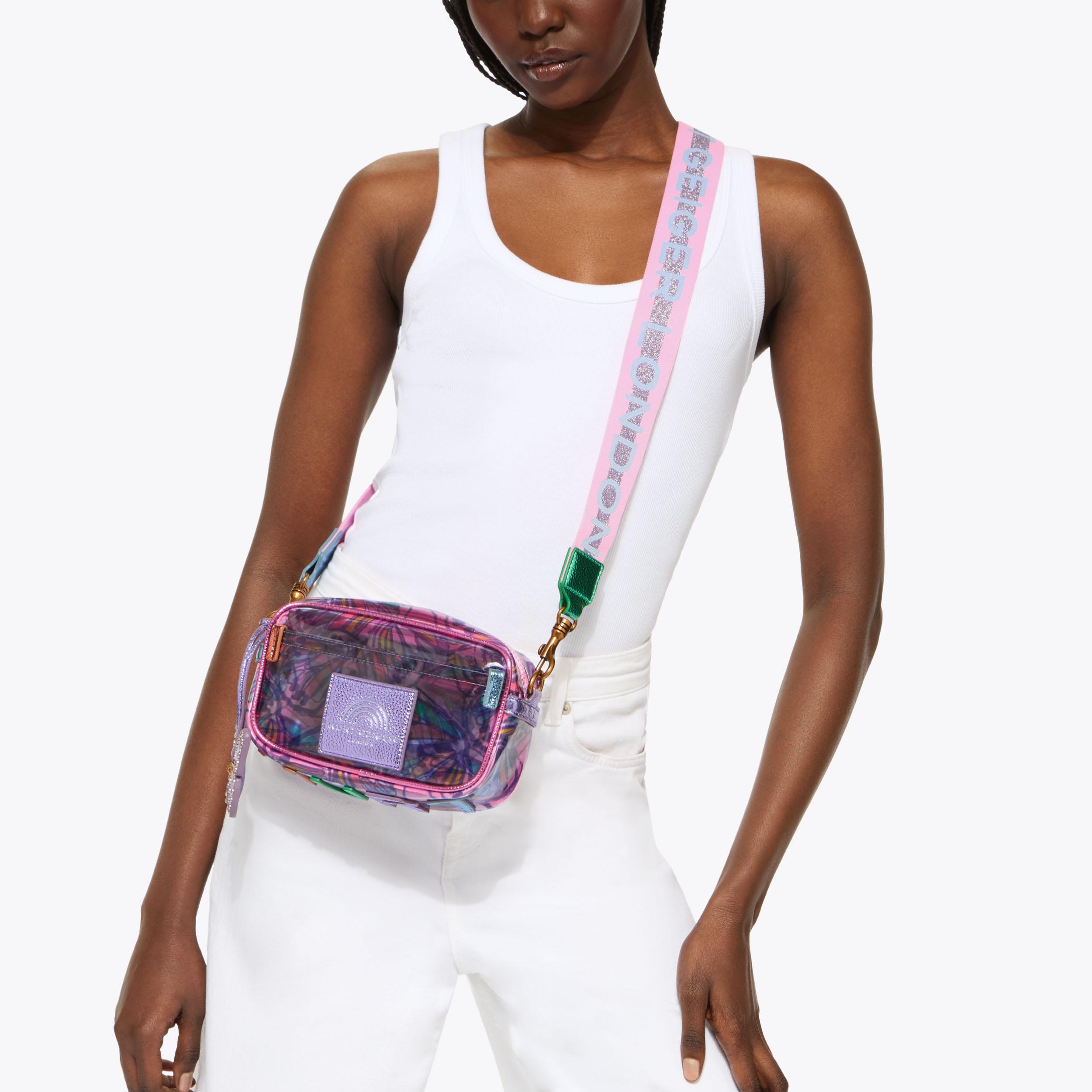 VINYL SOUTHBANK SM CAMERA Vinyl Purple Mini Camera Bag by Kurt