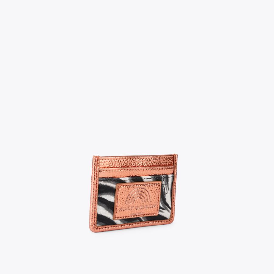 SOUTHBANK CARD HOLDER Zebra canvas card holder by Kurt Geiger London
