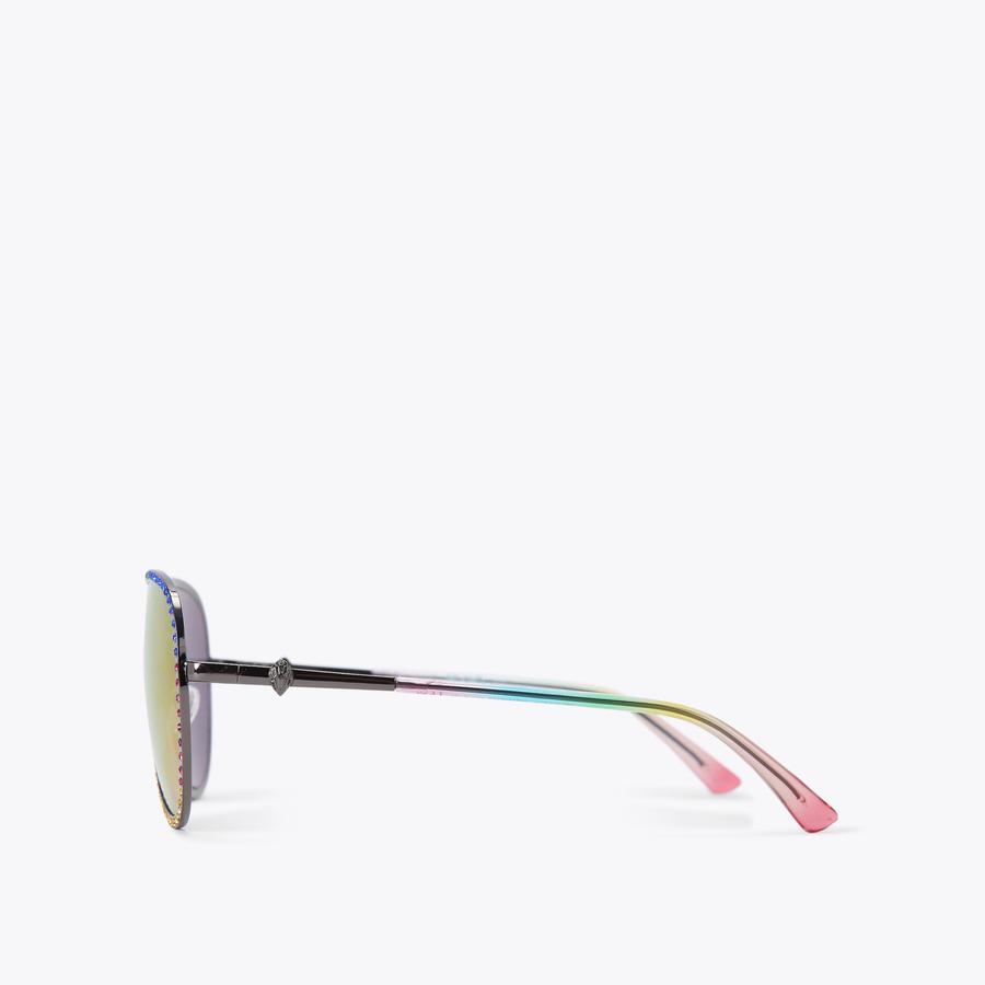 SHOREDITCH LG AVIATOR C Pink Tinted Aviator Sunglasses by  display picture 1
