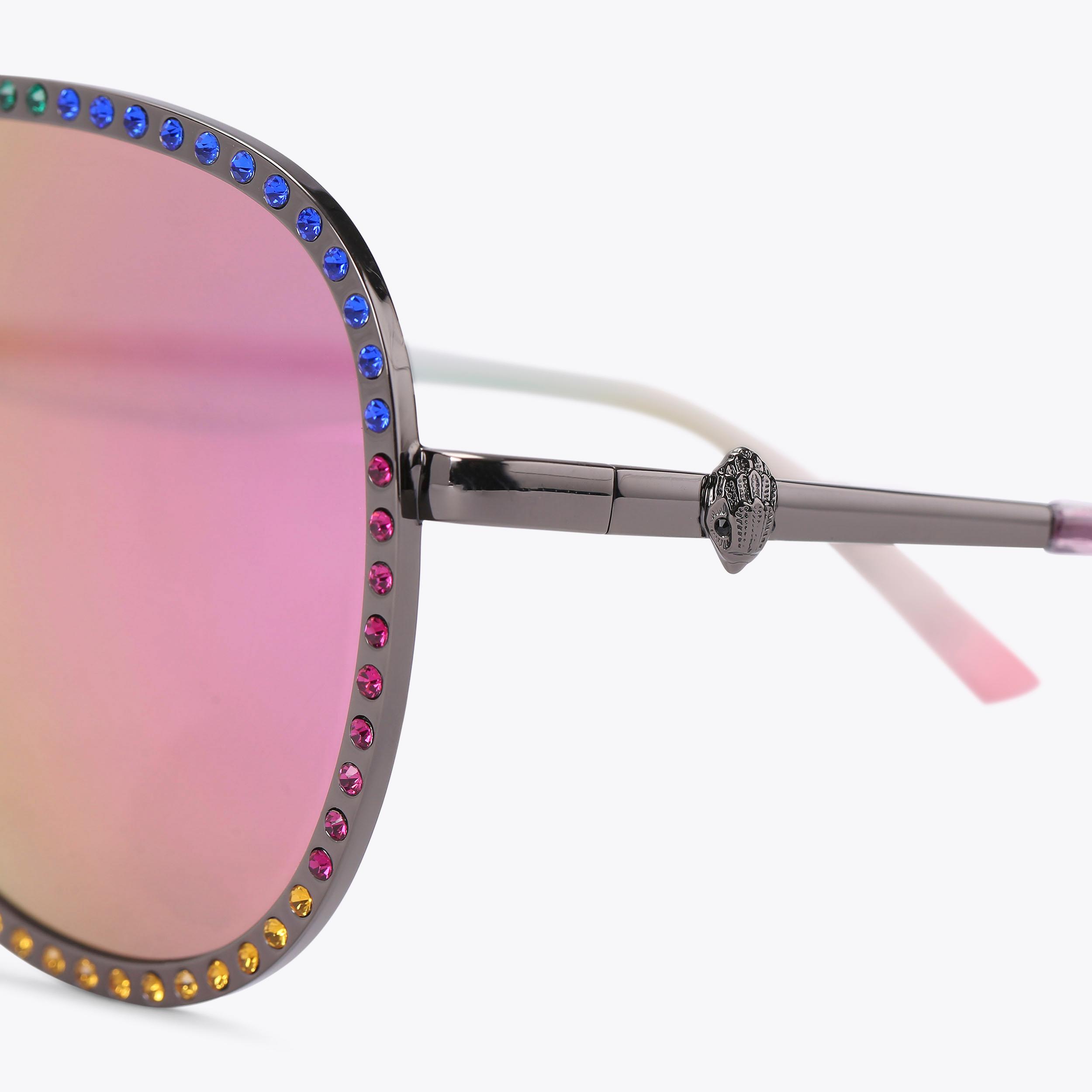 Chanel pink aviator sunglasses best sale