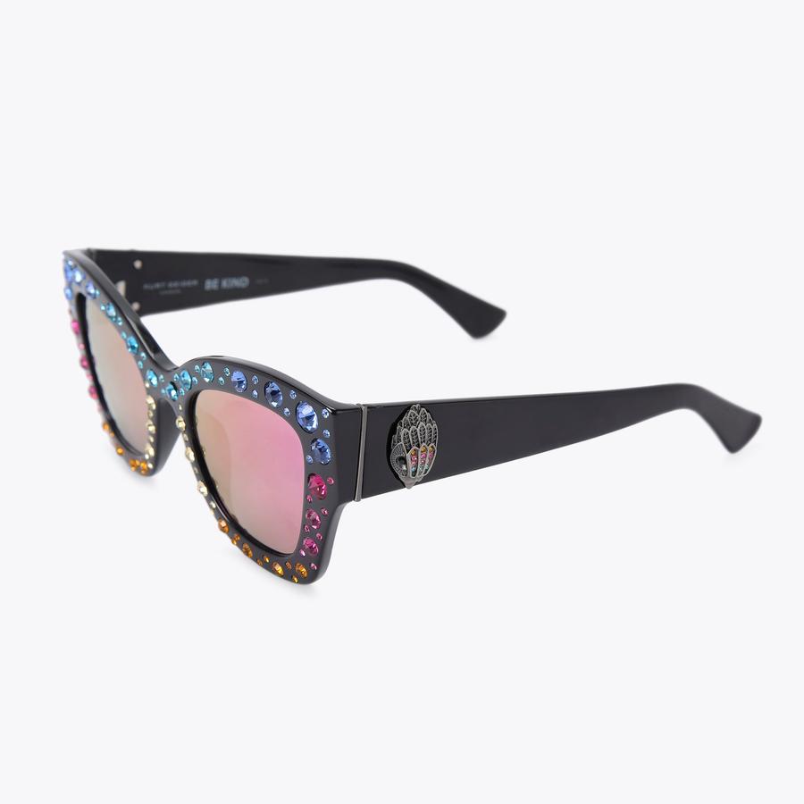 Kurt Geiger KGL9020 Black and Pink 57mm Gradient Cat Eye Sunglasses NEW Kurt Geiger London 57mm Gradient Cat Eye Sunglasses  main image 4