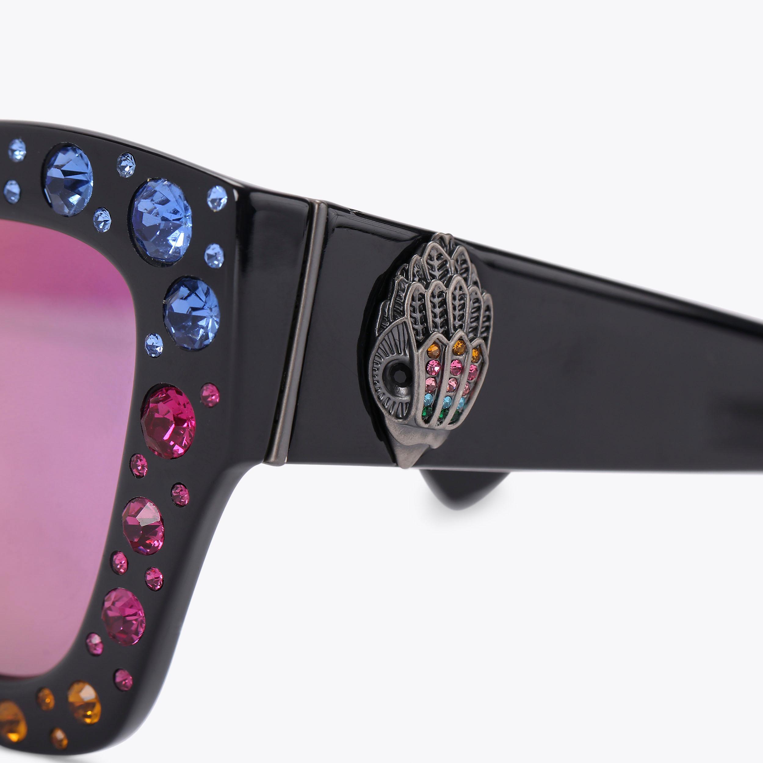 Butterfly Sunglasses - Black Rainbow | Kurt Geiger display picture 2