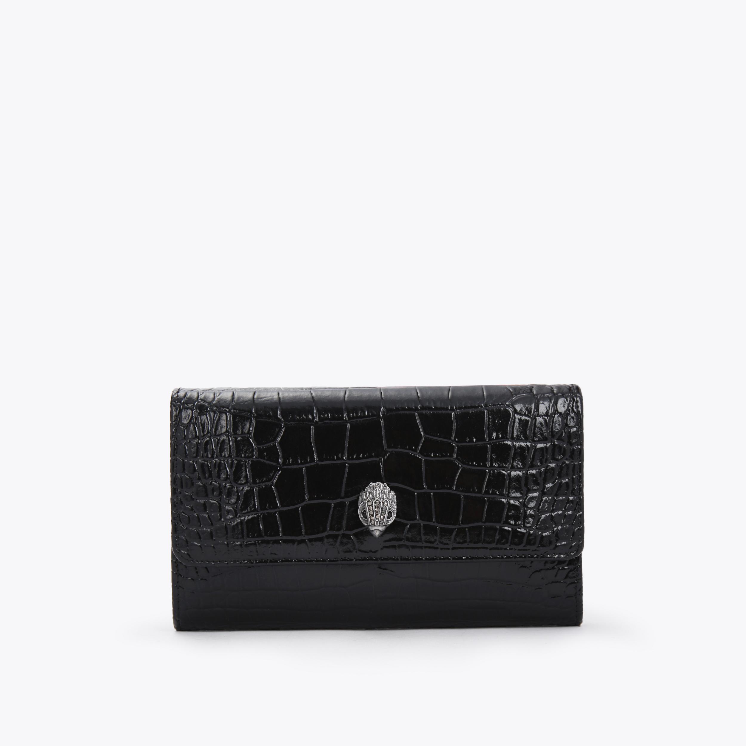 Kensington croc embossed leather wallet on a chain new arrivals