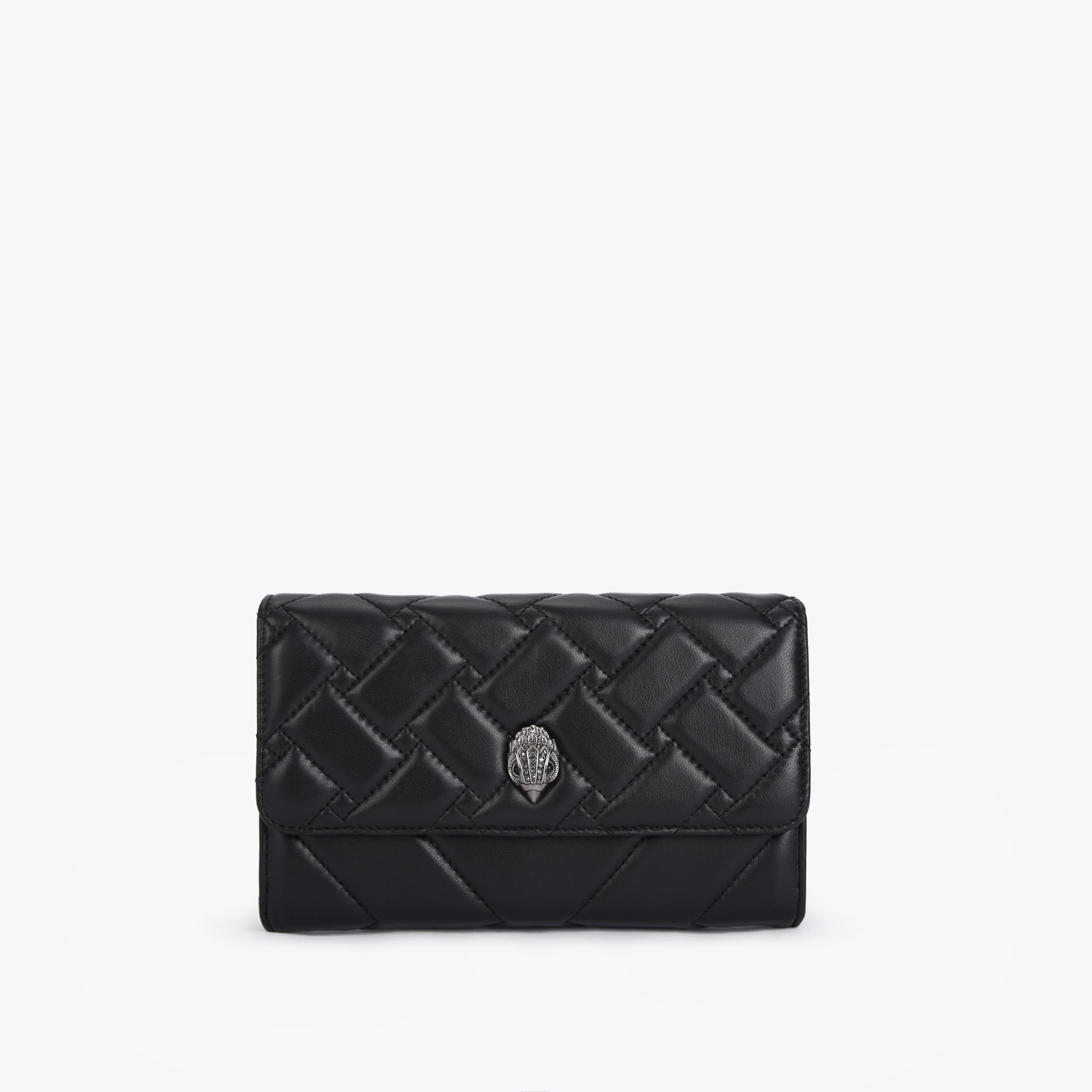 KENSINGTON CHAIN WALLET C Black Quilted Clutch Bag by KURT GEIGER LONDON