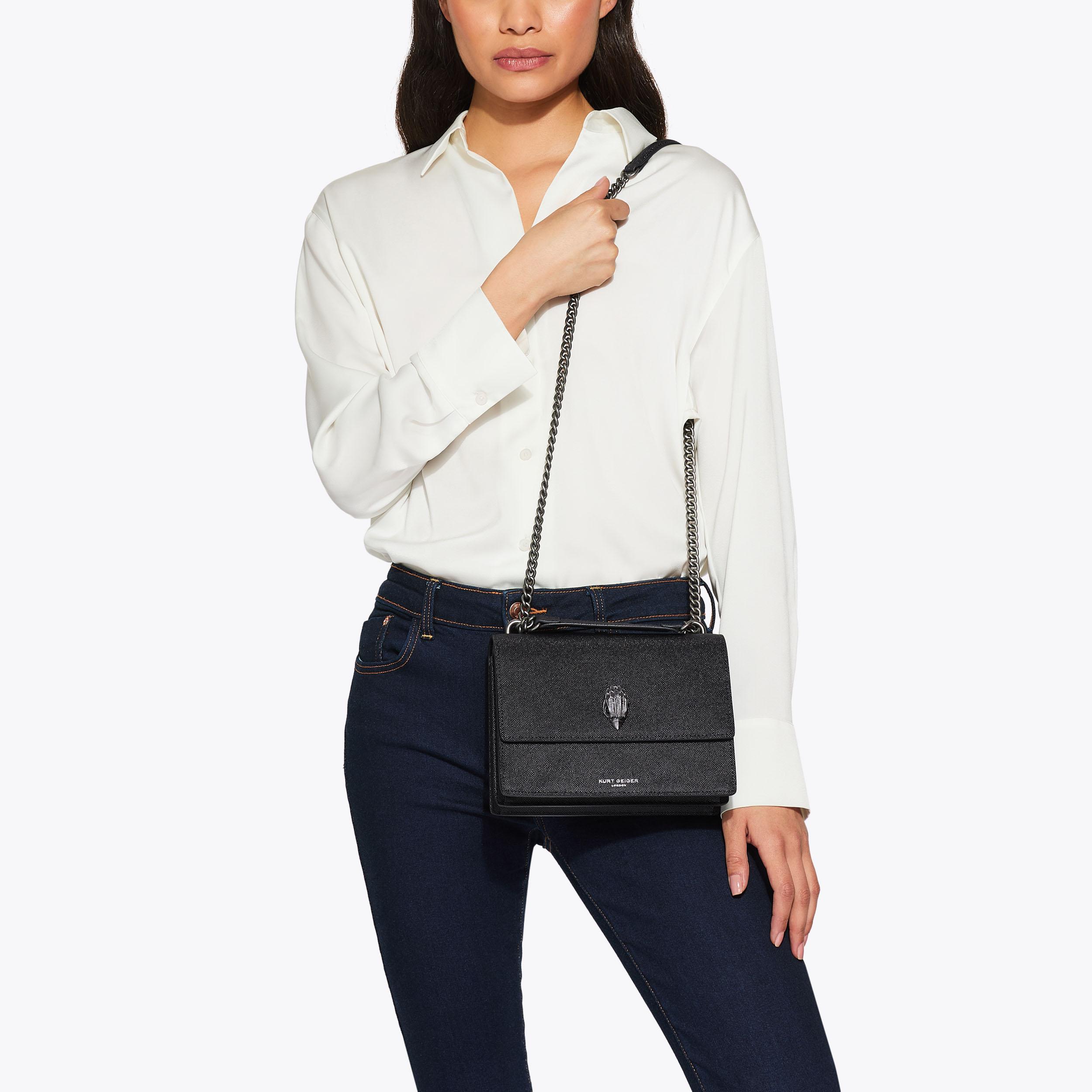 SHOREDITCH CROSS BODY Black Croc Print Cross Body Purse by SHOREDITCH CROSS BODY Black Croc Print Cross Body Purse by