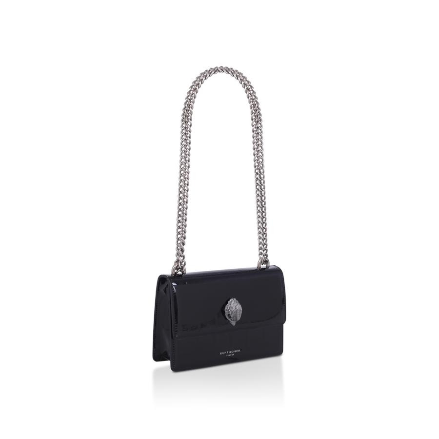 Borsa A Tracolla Kurt Geiger London In Nylon Nera &ndash; Nuova Con Etichette
