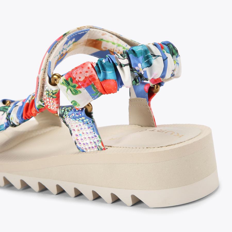 ORION Strawberry Chain Printed Chunky Sandal by KURT GEIGER