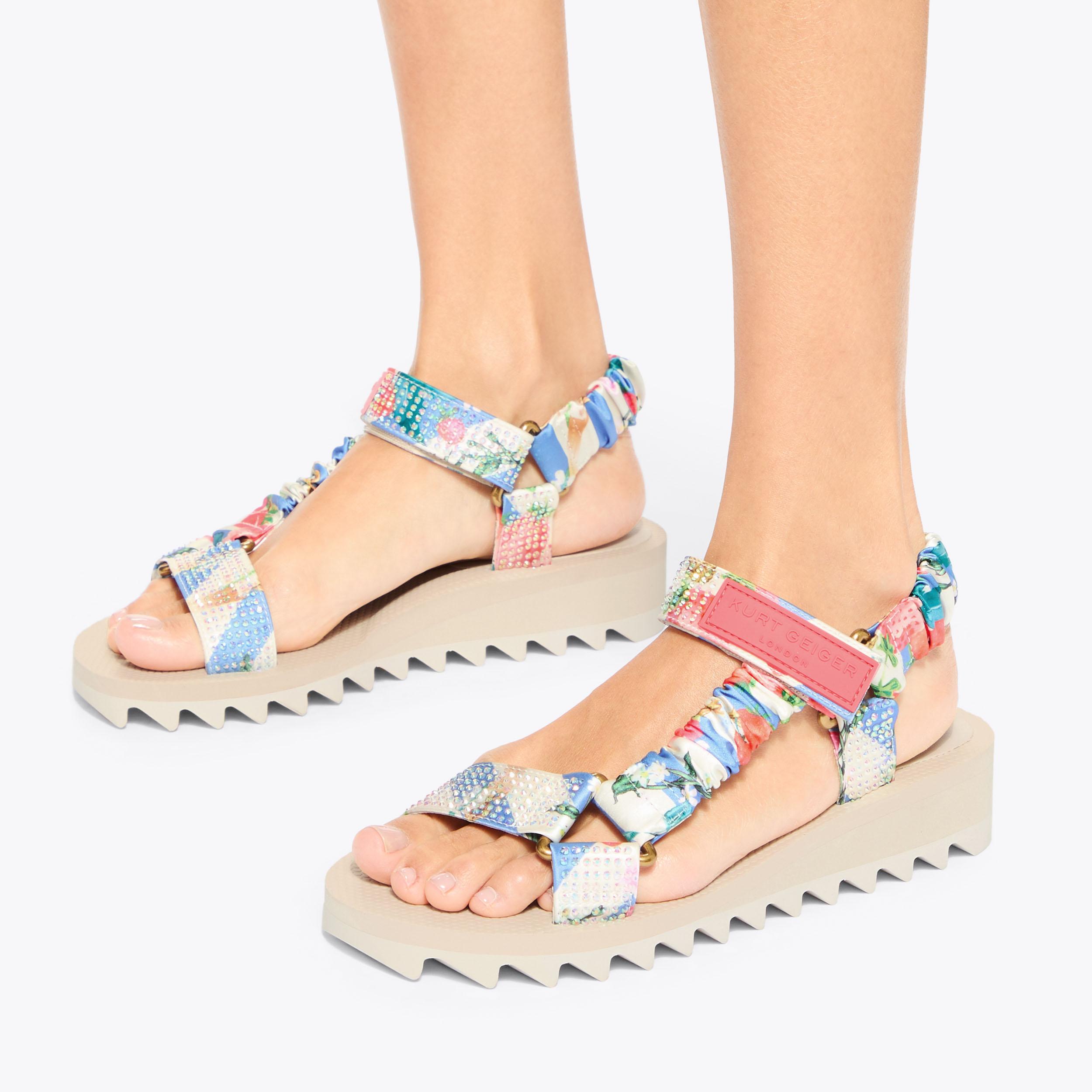 Orion Strawberry Chain Sandal | Kurt Geiger