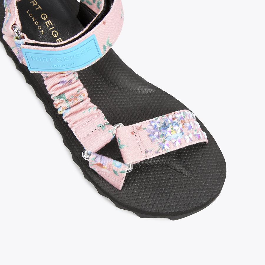 ORION Floral Pink Butterfly Colour Straps by KURT GEIGER LONDON