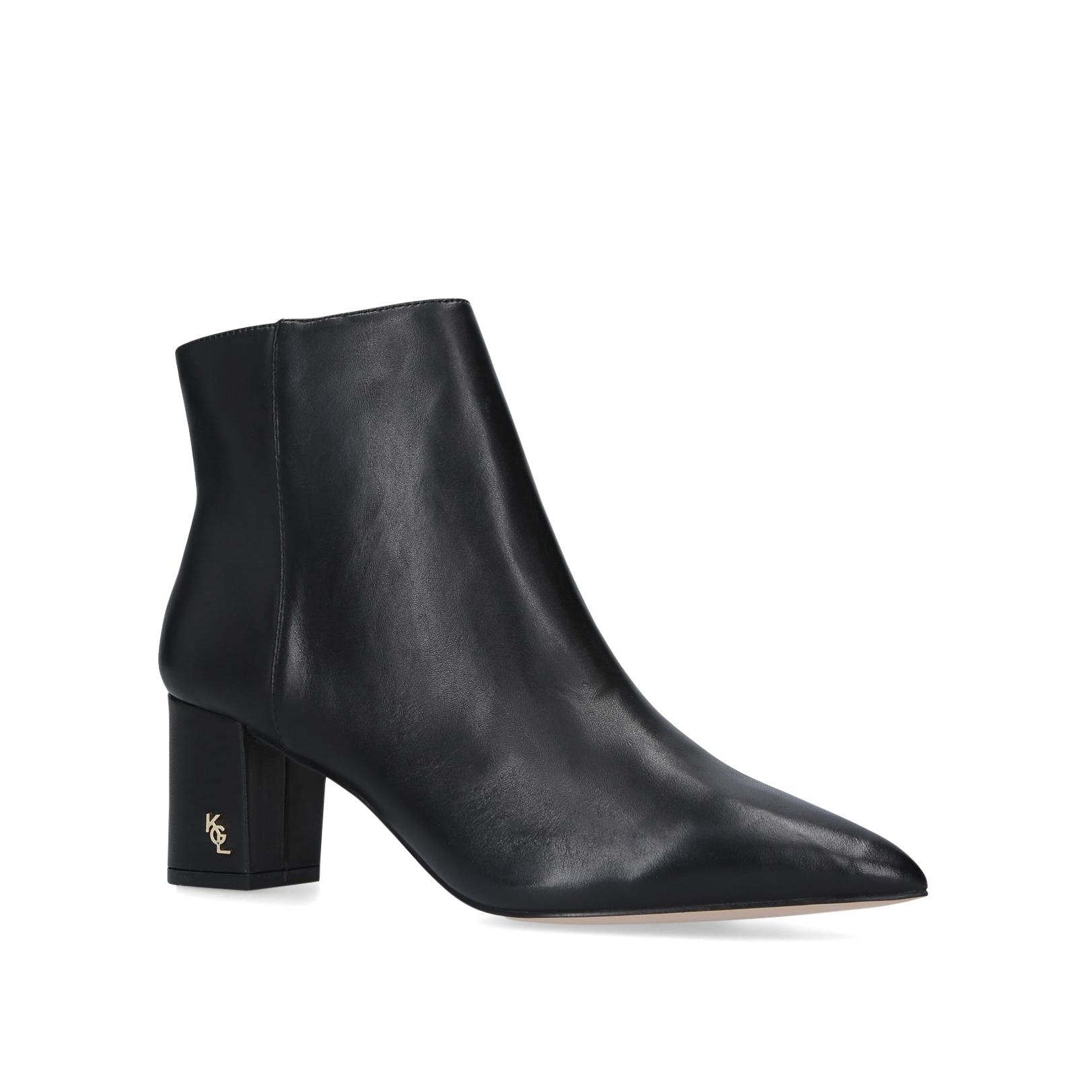 BURLINGTON ANKLE BOOT Black Block Heel Ankle Boots by KURT GEIGER LONDON