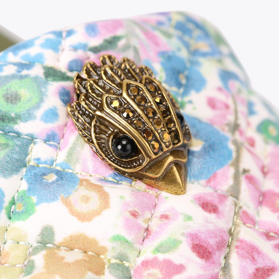 FC MEENA EAGLE Green Floral Slide On Sandals by KURT GEIGER LONDON