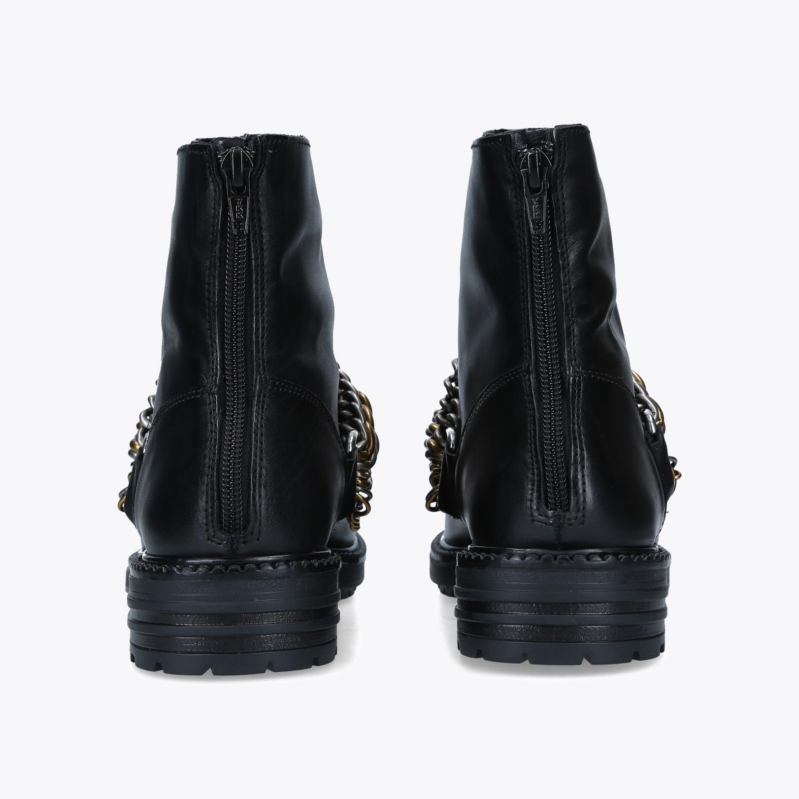 kurt geiger black studded ankle boots