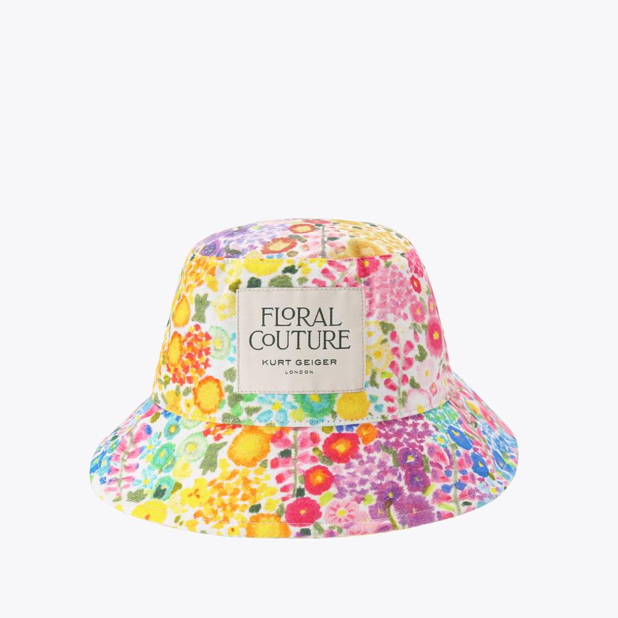 FC BUCKET HAT Floral Couture Bucket Hat by KURT GEIGER LONDON
