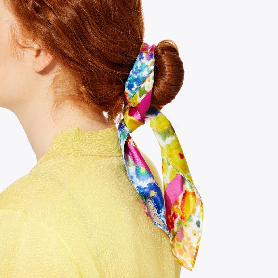 スカーフ FLORAL PRINT ANAGRAM SCARF loewe-floral-print-anagram-