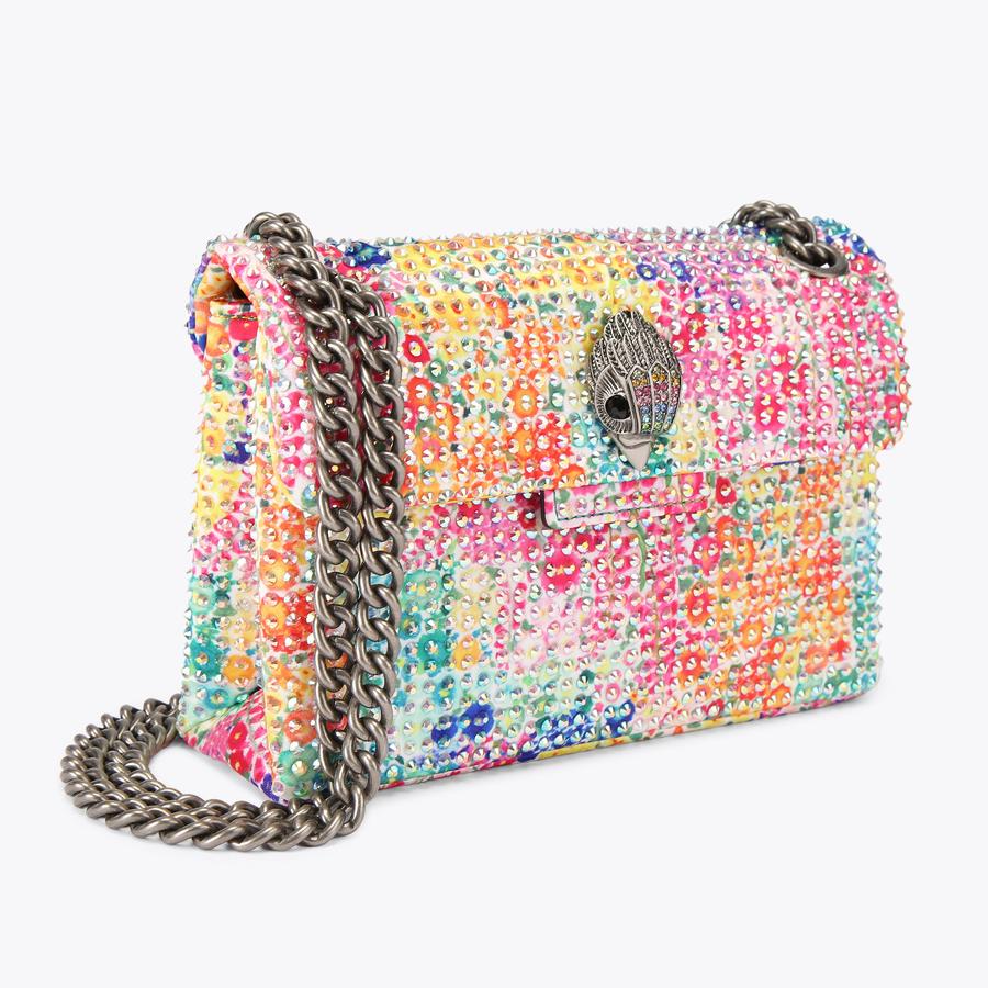 バッグ velour mini bag FC FABRIC MINI KENSINGTON Floral Couture Crystal Cross Body