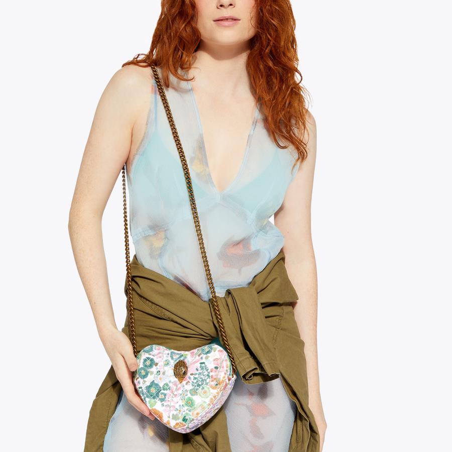 FC KENSINGTON HEART XBODY Heart Leather Cross Body Bag by KURT