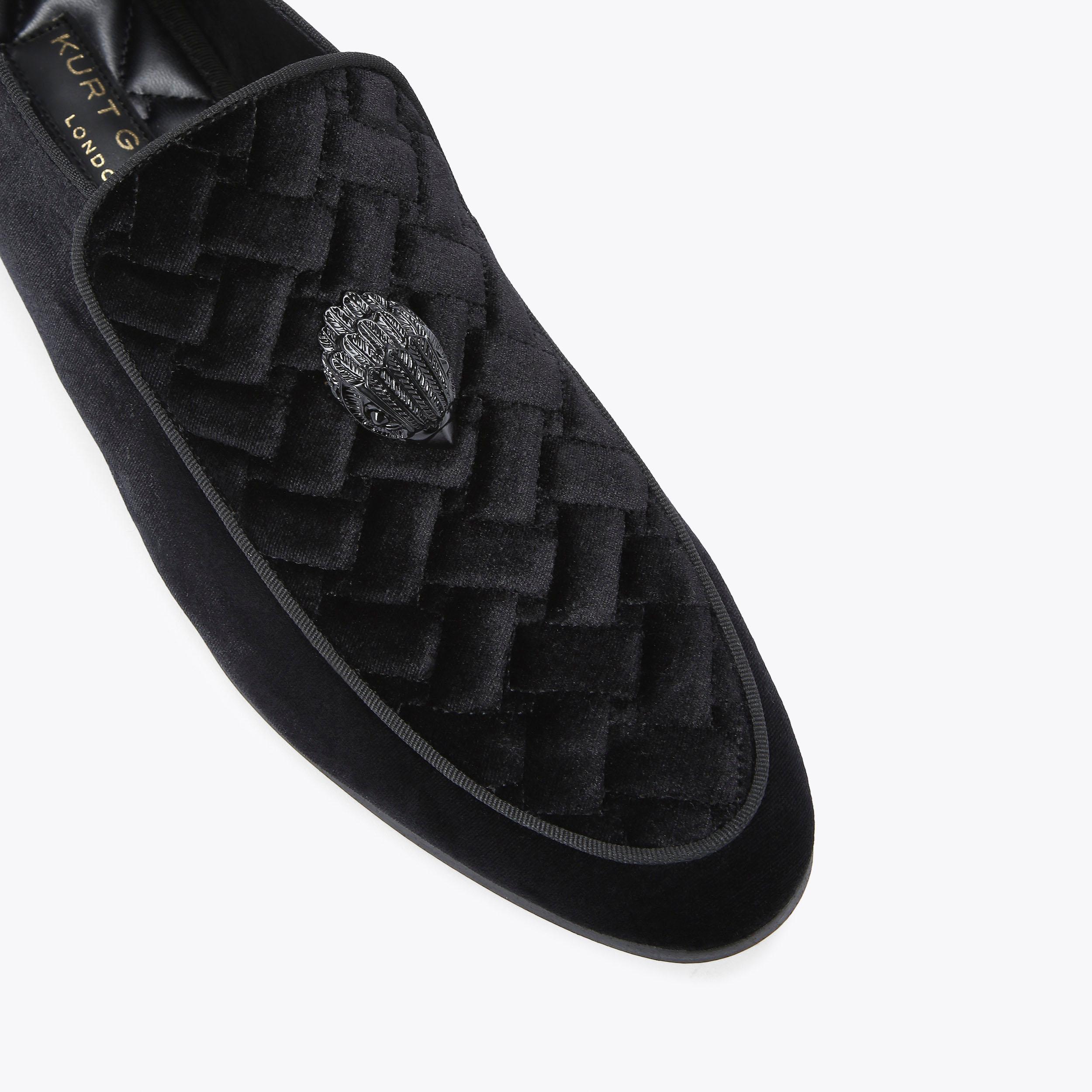 HUGH EAGLE HEAD Black Slip On Shoe by KURT GEIGER LONDON HUGH EAGLE HEAD Black Slip On Shoe by KURT GEIGER LONDON
