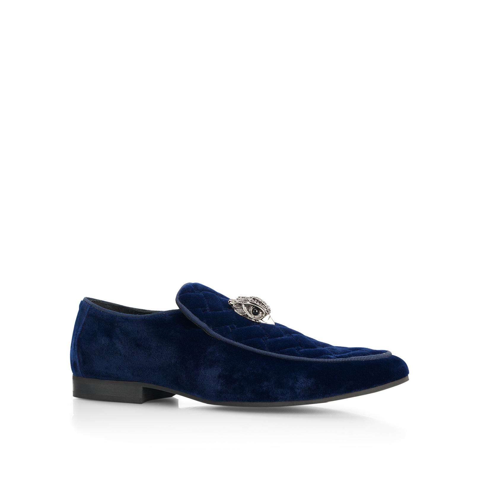 Kurt geiger mens size 41.5-8.5 eagle head quilted velvet slip on loafers blue Hugh Eagle Head Loafers & Slip-Ons | Kurt Geiger main image 2
