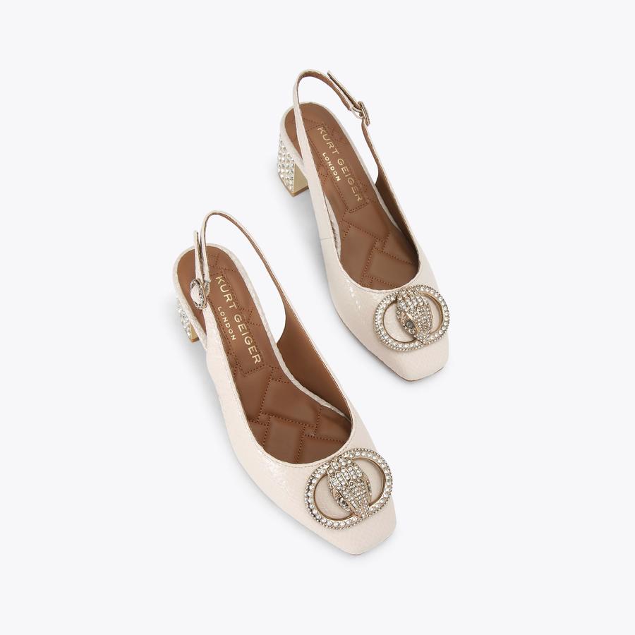 CHELSEA BLOCK SLINGBACK Blush Block Sling Back Heel by KURT CHELSEA BLOCK SLINGBACK Blush Block Sling Back Heel by KURT