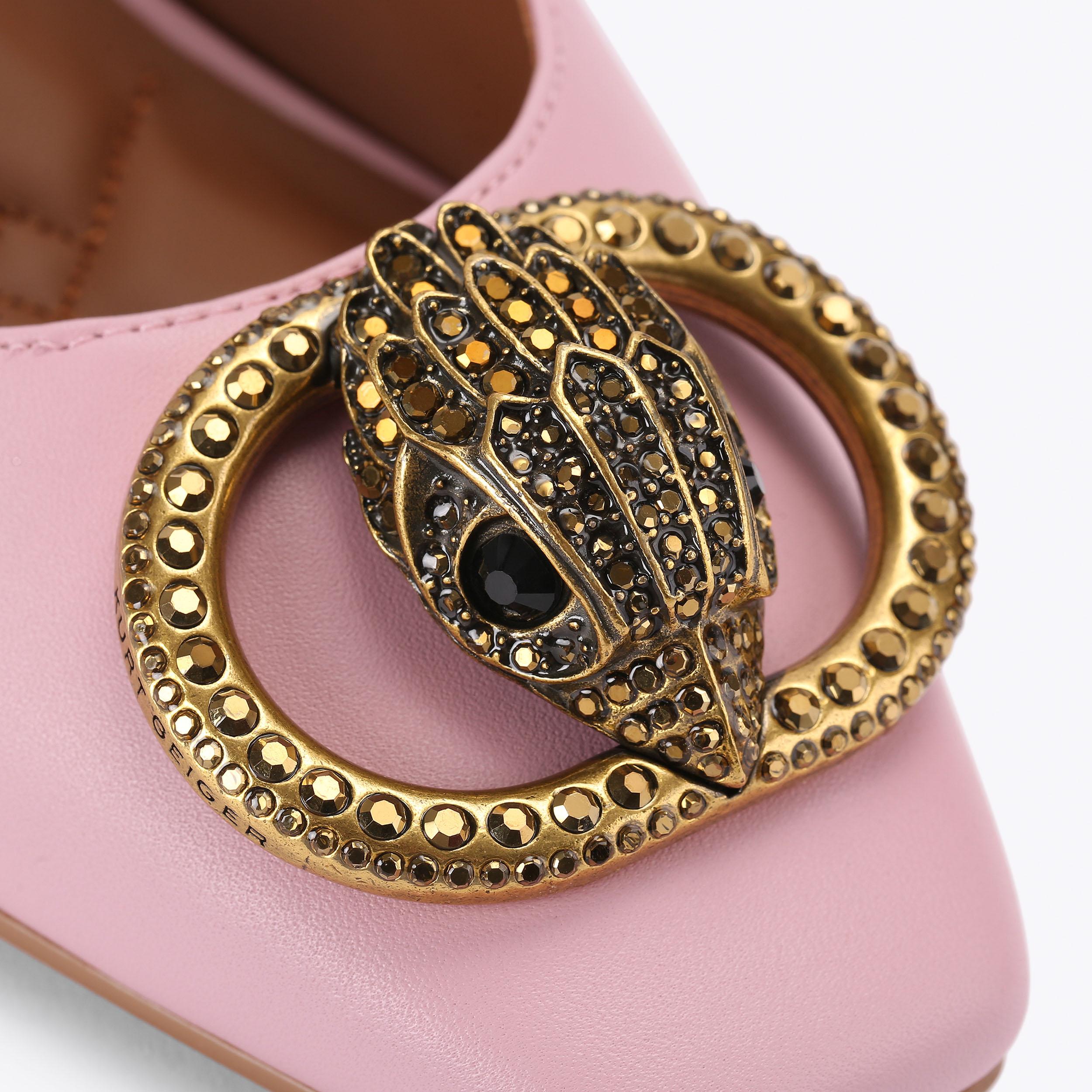 CHELSEA BLOCK SLINGBACK Pale Pink Leather Chelsea Block Slingback