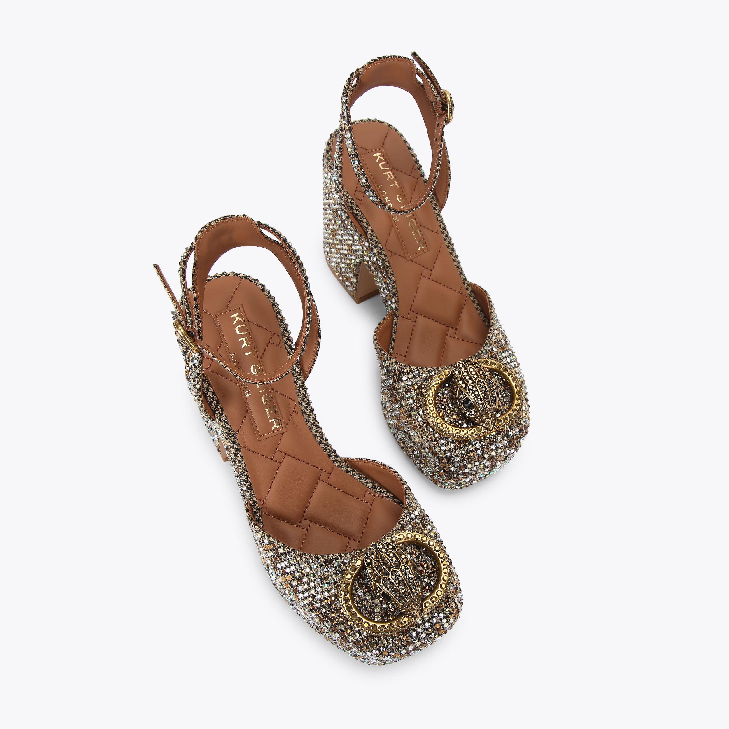 CHELSEA CLOSED PLATFORM 3D embossed leather by KURT GEIGER LONDON
