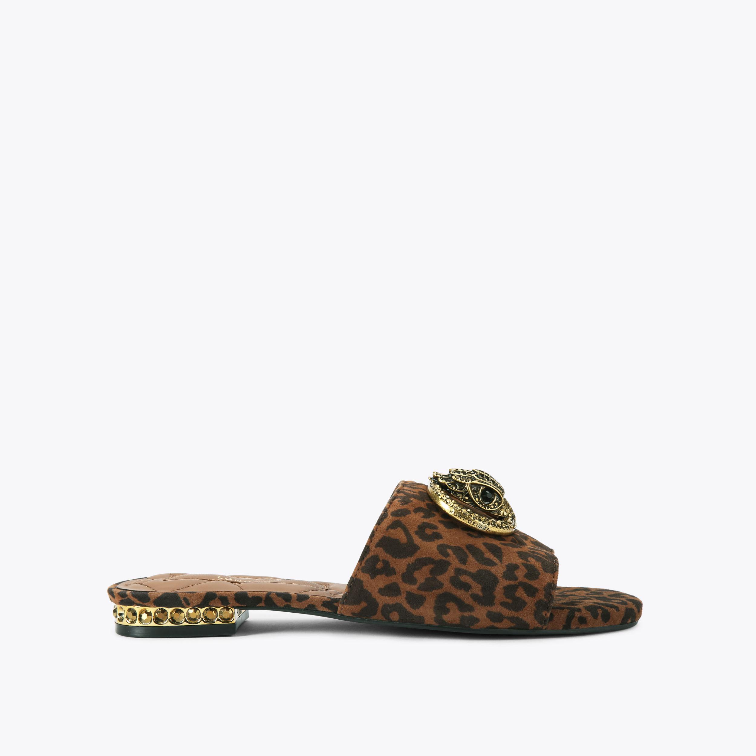 GOLDEN /ゴールデングース】 LEOPARD FLAT サンダル Leopard pony skin sandals for women Margaret | Golden Goose