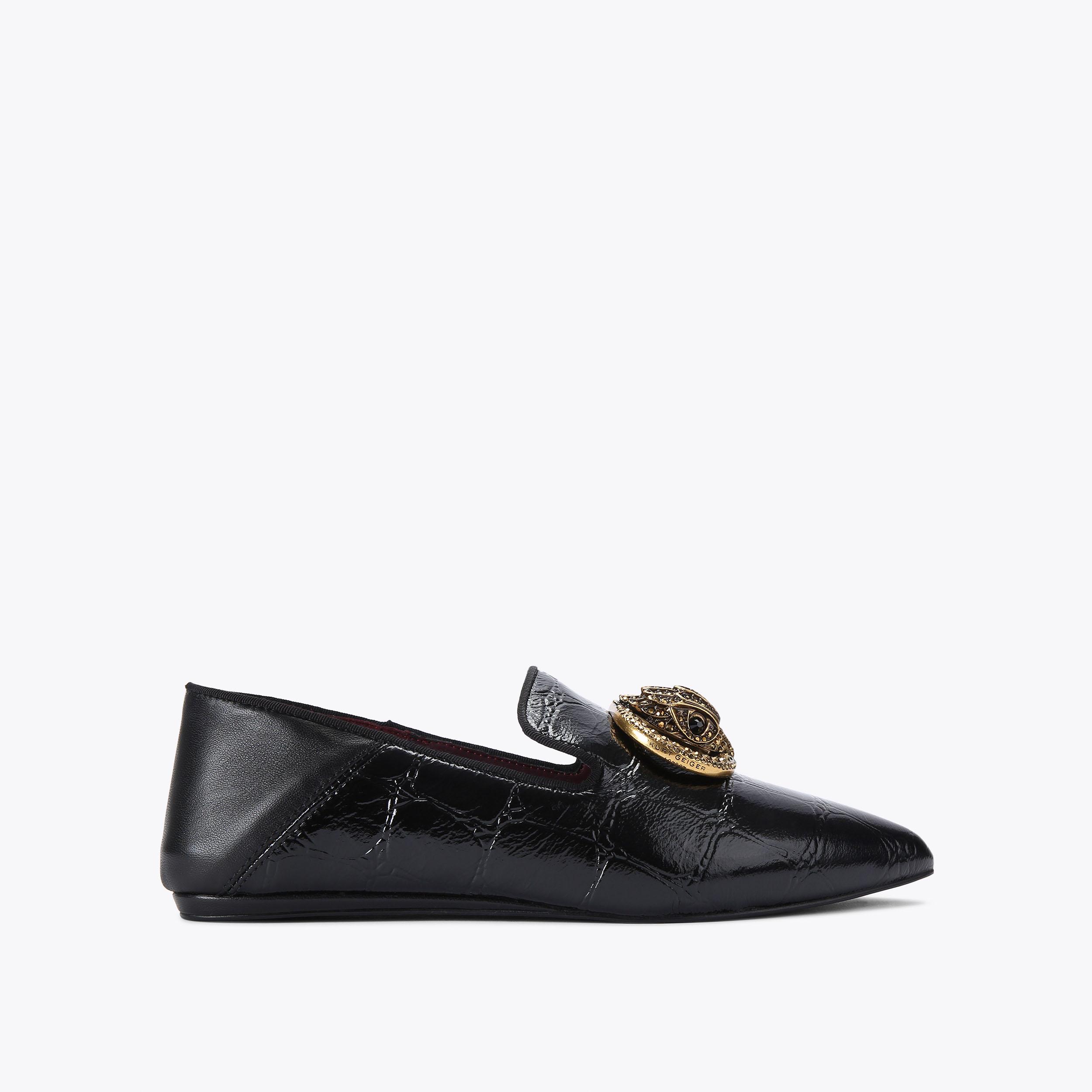 Kurt geiger patent fashion loafers