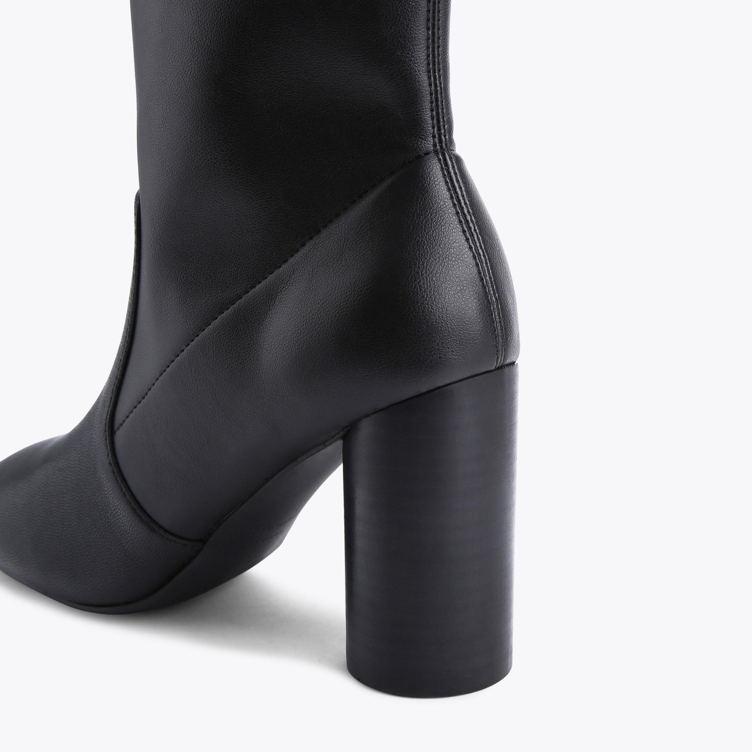 LANGLEY ROUND ANKLE BOOT Black Leather Ankle Boot by KURT LANGLEY ROUND ANKLE BOOT Black Leather Ankle Boot by KURT