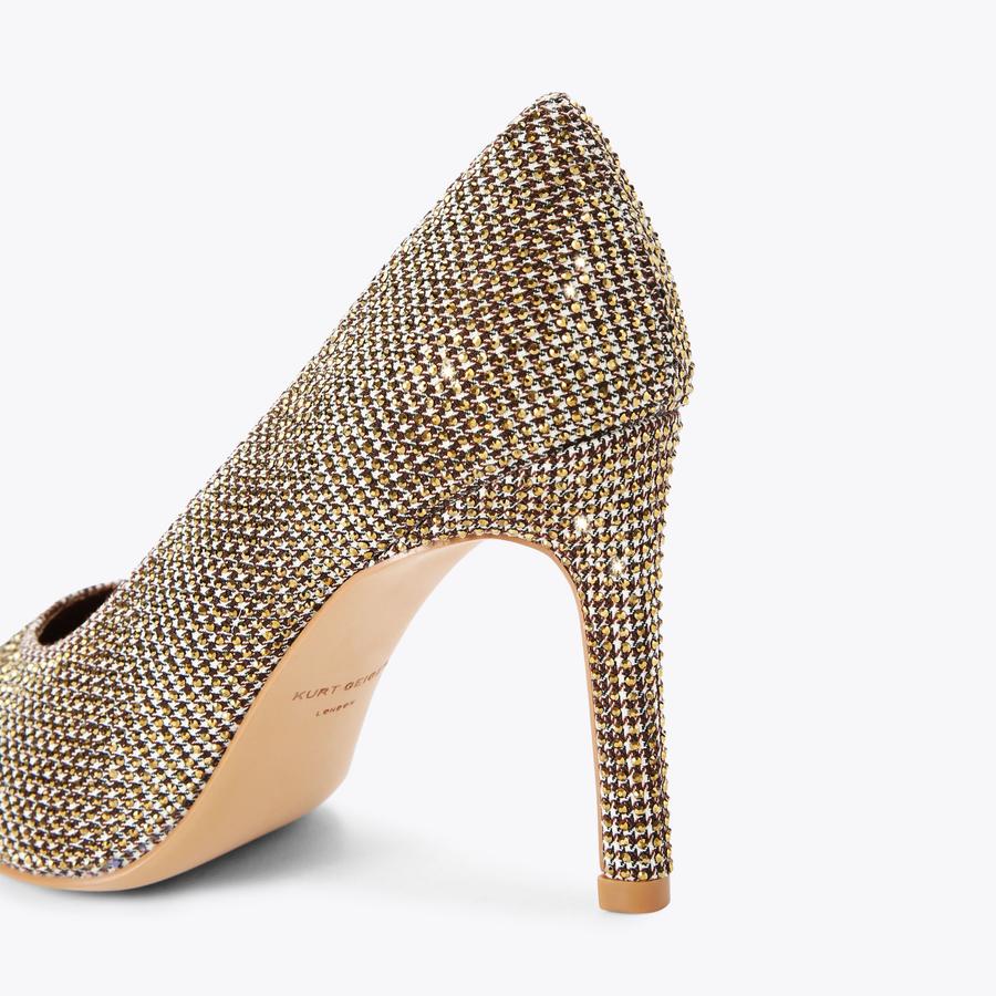 Regent Court Beige Crystal Heels | Court Heel Shoes | Kurt