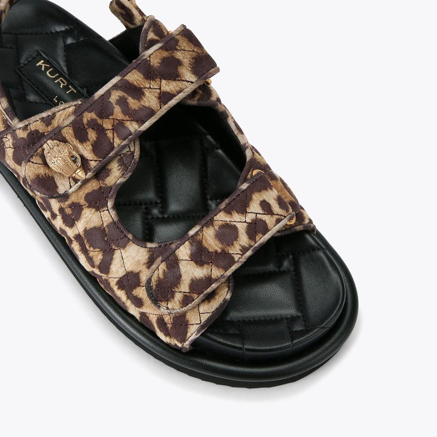 Orson Leopard Print Sandals | Kurt Geiger