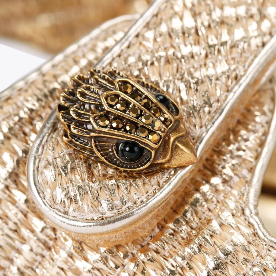 ORSON Raffia Gold Chunky Sandal by KURT GEIGER LONDON