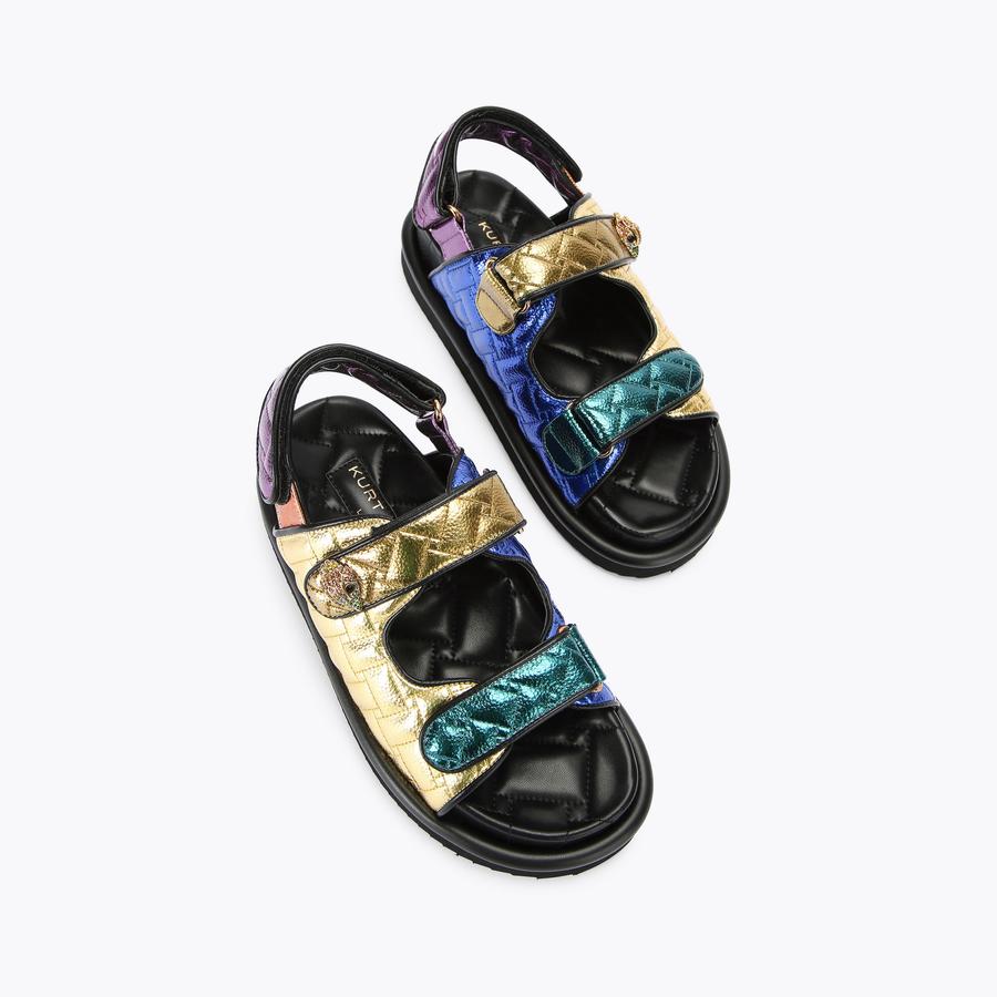 Kurt Geiger London Multicolor Quilted Rainbow Orson Slide Mens Sandals Size7 /40 Kurt Geiger | Shoes | Kurt Geiger Mens Orson Quilted Rainbow  main image 4