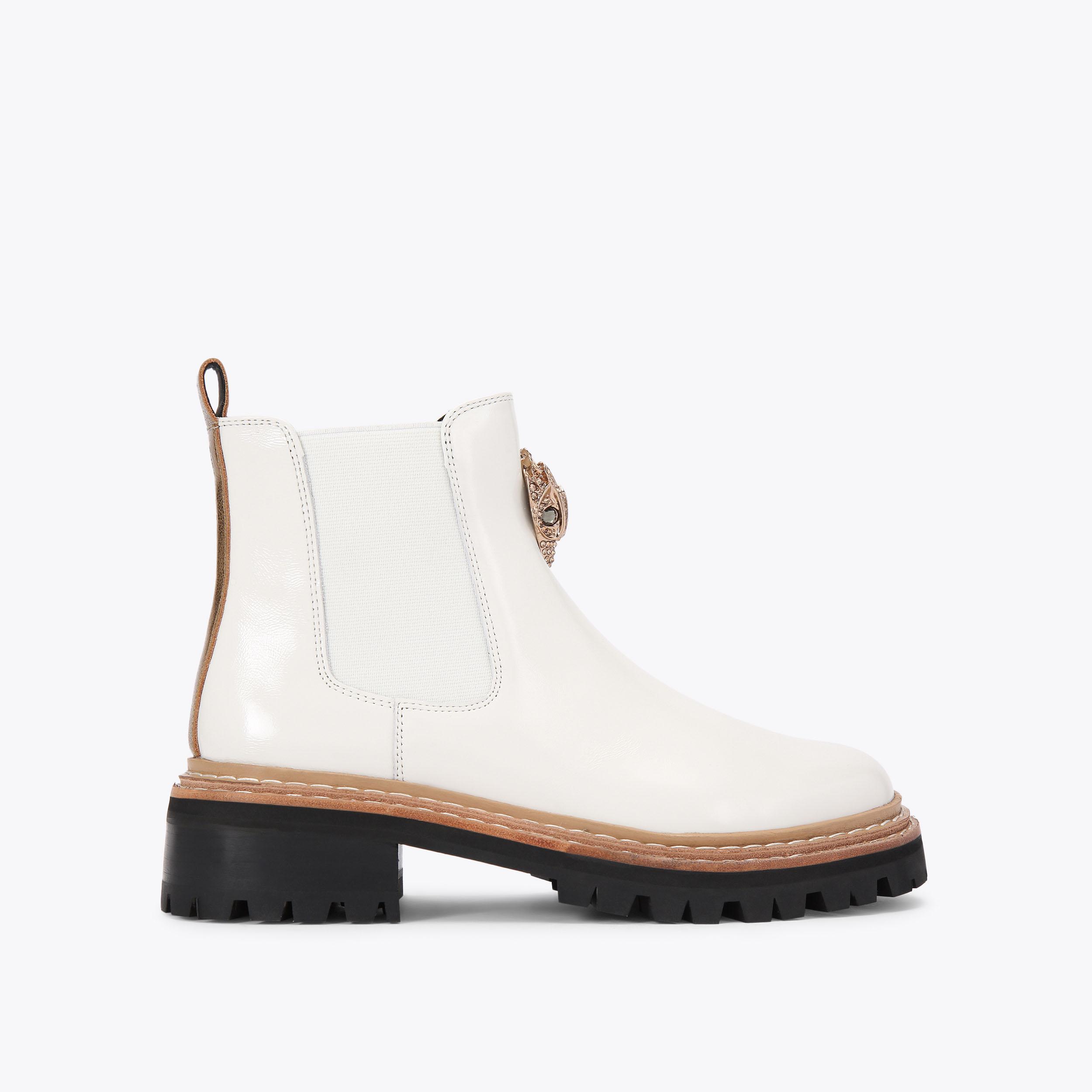 Shops kurt geiger patent boots