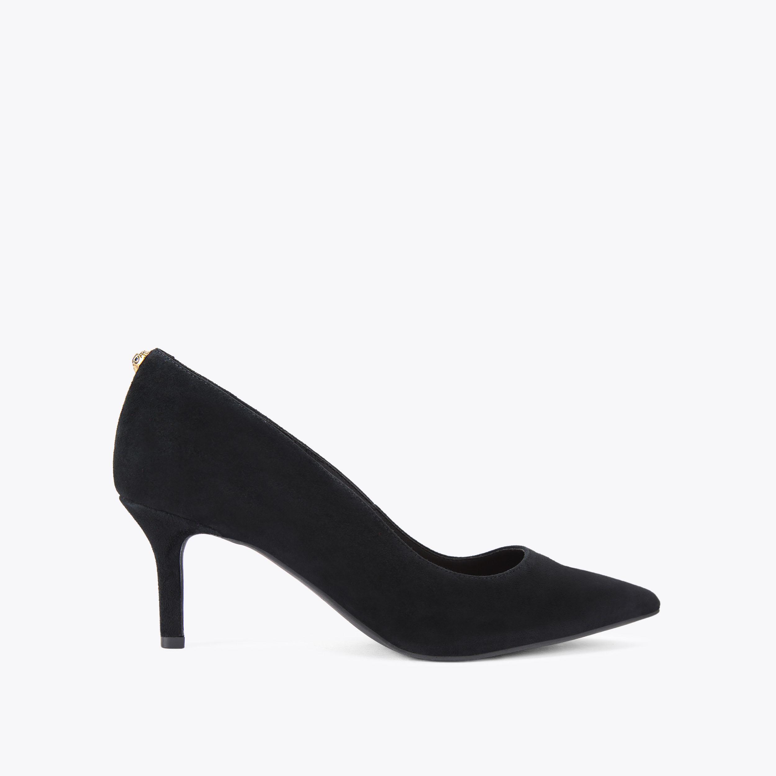 KENSINGTON FLEXI 65 Black Suede Heels by KURT GEIGER LONDON