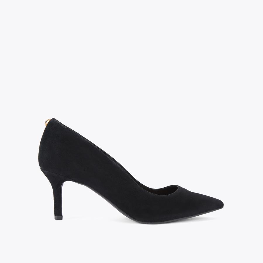 d*2様 8-1イ10 高級クロスミンクケープ【換金処分SALE 】【毛皮●ju KENSINGTON FLEXI 65 Black Suede Heels by KURT GEIGER LONDON