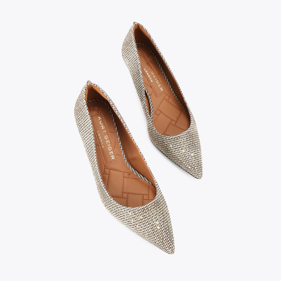 Kerry.G PSA9 63枚 LANEY STRIPE CRYSTAL Neutral Crystal Sneaker by KURT GEIGER