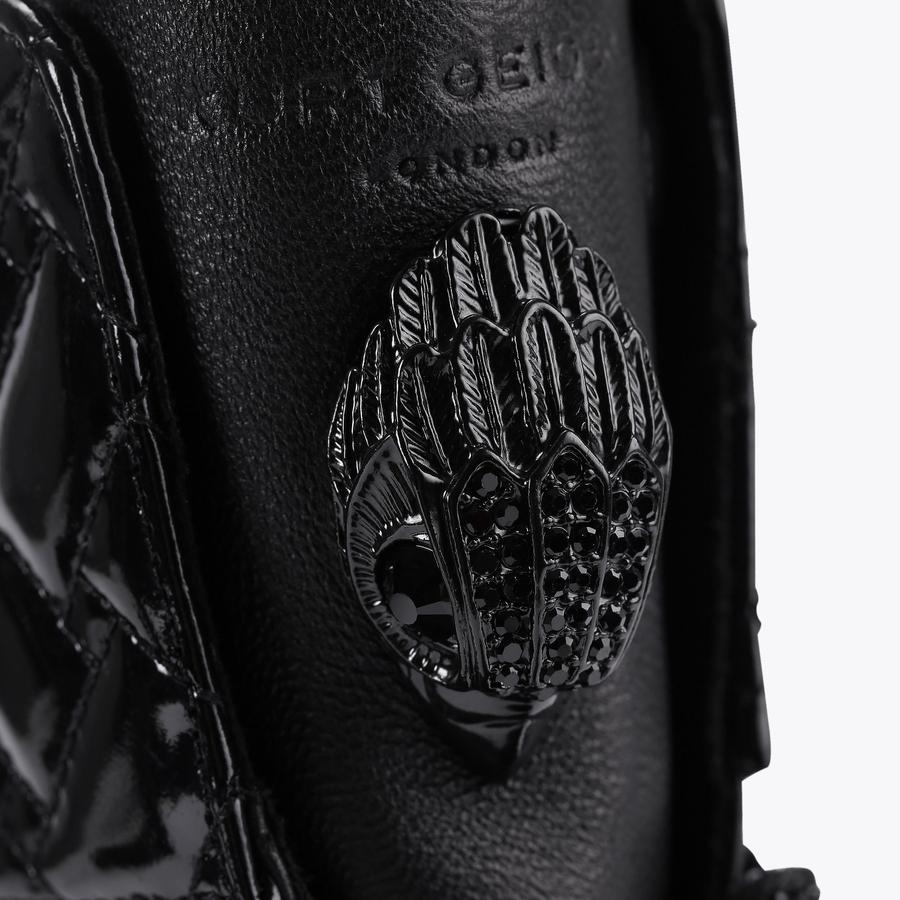 KENSINGTON CUFF LACE UP Black Leather Ankle Boot by KURT