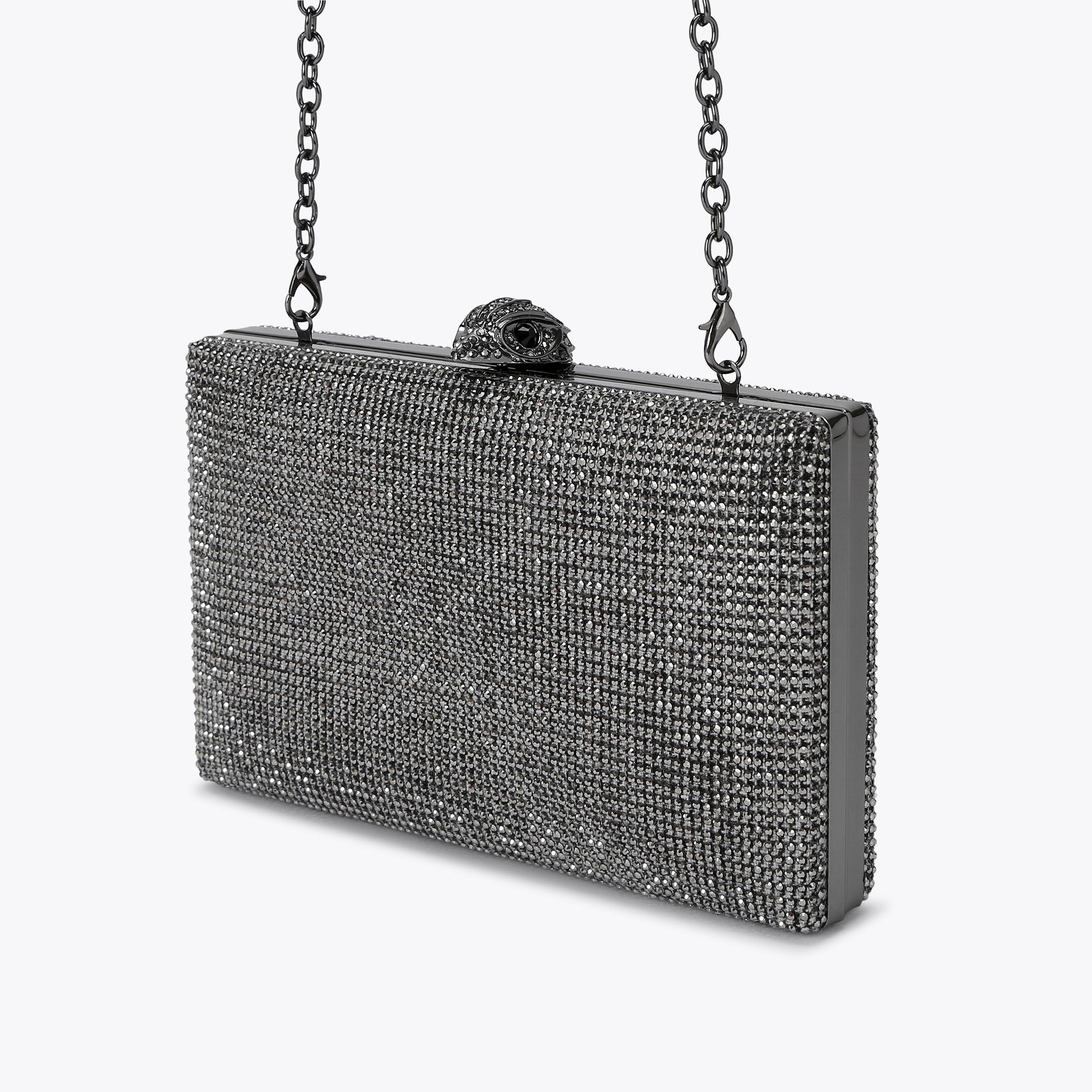 Kurt geiger silver clutch bag clearance