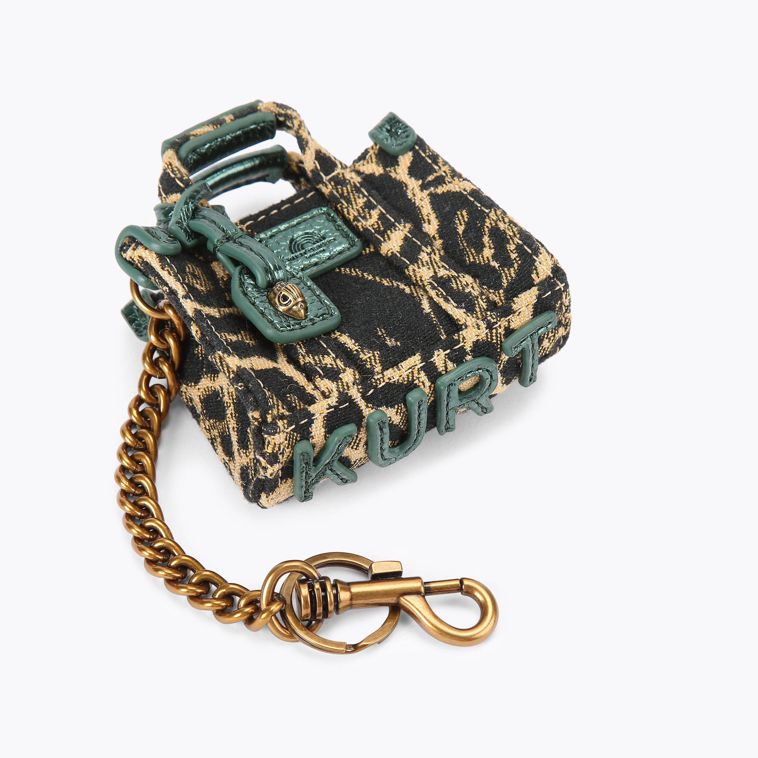 SOUTHBANK KEYRING Leopard Print Keyring by KURT GEIGER LONDON