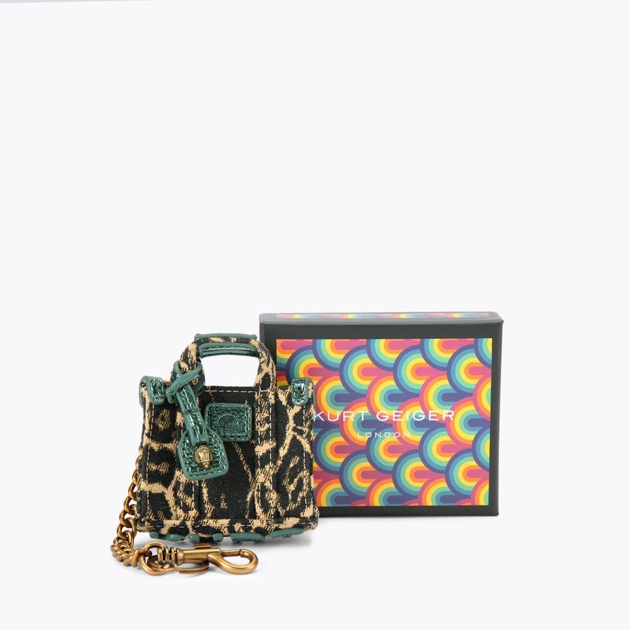 SOUTHBANK KEYRING Leopard Print Keyring by KURT GEIGER LONDON