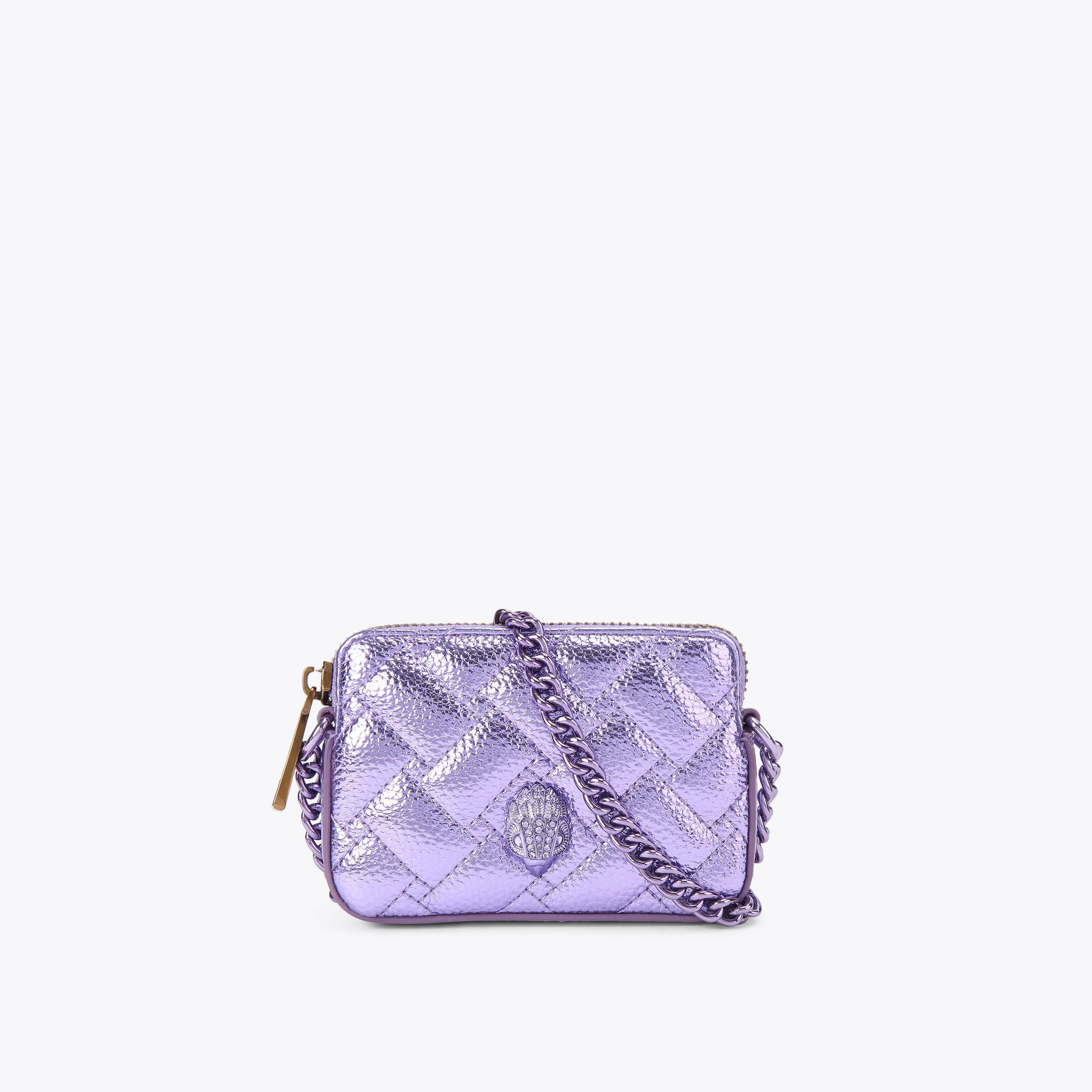 ミライグリッシュ MICRO KENSINGTON CAMERA Lilac Metallic Cross Body Bag by Kurt